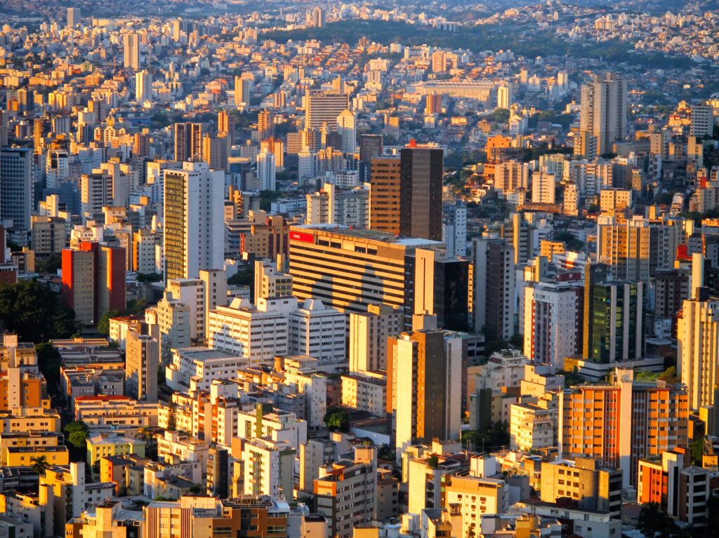 Cidade de Belo Horizonte vista de cima